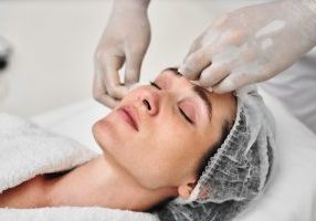 woman skin treatment