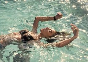 woman pool