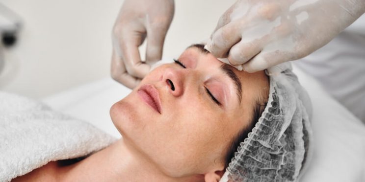 woman skin treatment