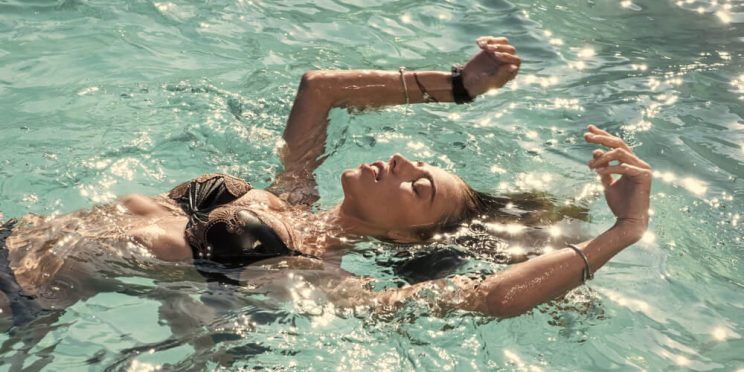woman pool