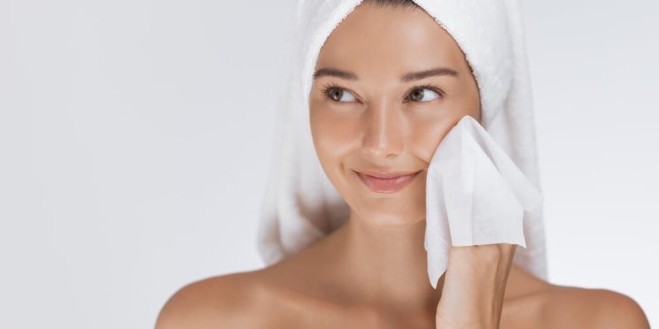 woman towel